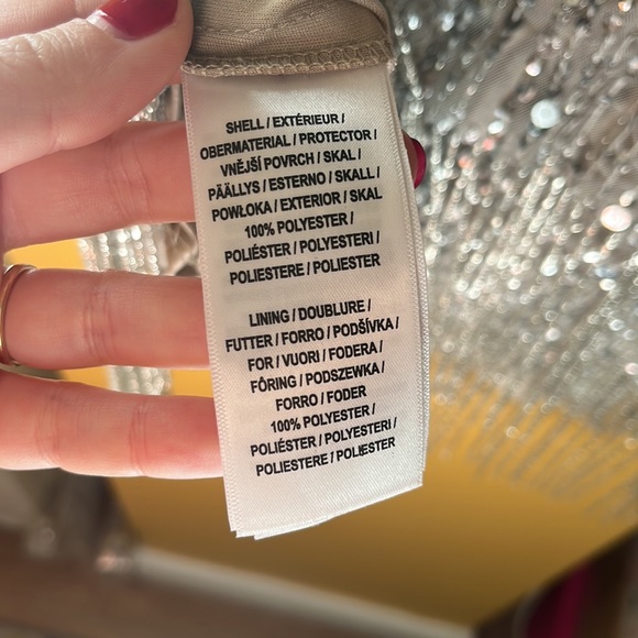 Adrianna Papell Beaded Fringe Dress - Picture 9 of 14